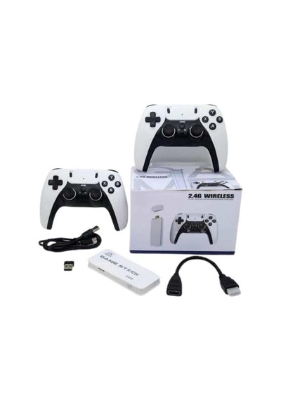 3d 4k 2000 Oyunlu Game Stick Oyun Konsolu Çift Konsol Mh-hs7650-0474 Beyaz