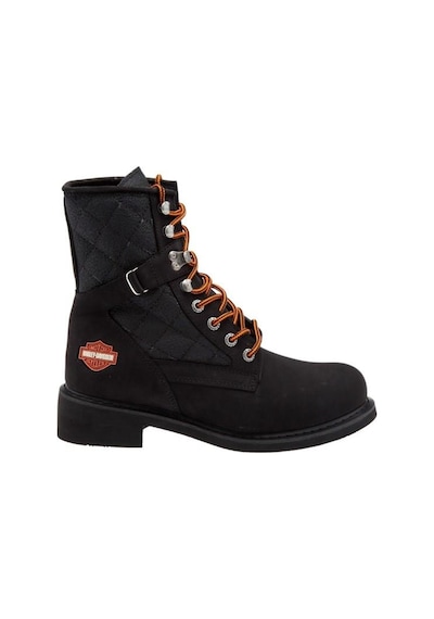 Harley Davidson HARLEY DAVIDSON NEW WORKER KADIN SİYAH NUBUK BOT Siyah