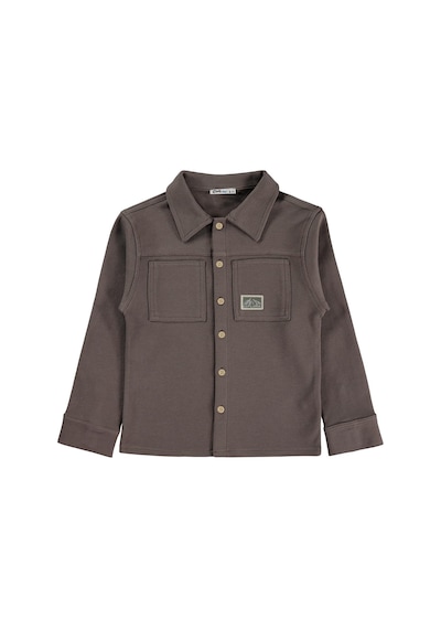 Civil Boys Basic 6-9 Yaş Gömlek - Kahverengi Koyu Kahve