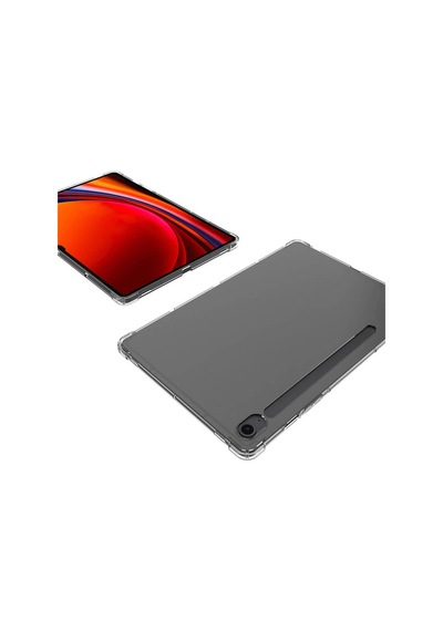 Galaxy Uyumlu  Tab S9 Fe Kılıf Tcmk Tablet Nitro Anti Shock Silikon Kapak - Renksiz Arka Kapak