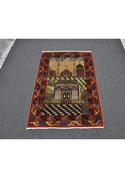 Zehra Abla Halı Yeni El Dokuması Yavuz Sultan Selim Konya Mevlana Yün Halı 5824 Renkli