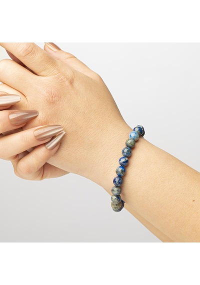 Lapis Lazuli Doğal Taş Bileklik 8 Mm Ruhsal Uyanış Renkli