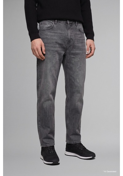Defacto Baggy Fıt Normal Bel Geniş Paça Jean Pantolon I9313ax26aunm55 Gri-nm55