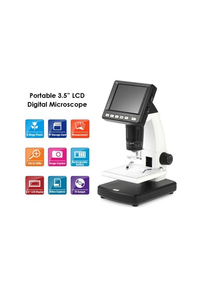 5mp 500x Lcd Ekranlı Dijital Mikroskop 8 Gb Sd Kart+Şarj Pili