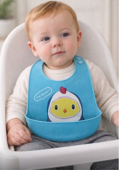 Silikon Bebek Mama Önlüğü Çocuk Mama Önlük Leke Tutmaz Yıkanabilir 826886504