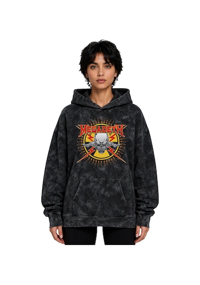 Sevbano Megadeth Rock Metal Müzik Grubu Baskılı Unisex Oversize Premium Y Siyah
