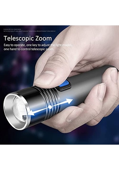 Mini Profesyonel Ultra Güçlü T6 Led Zoom Lu El Feneri Genel