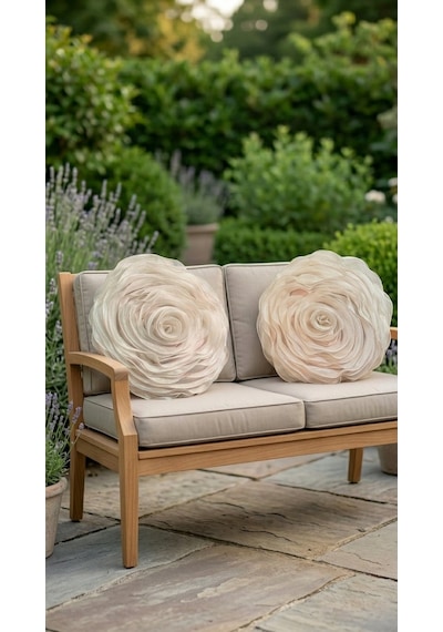 Rose Ivory Yastık Çok Renkli