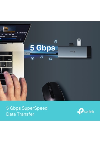 Tp-lınk Uh6120c Typec 6port Hub 4k60hz 100w Pd-225417
