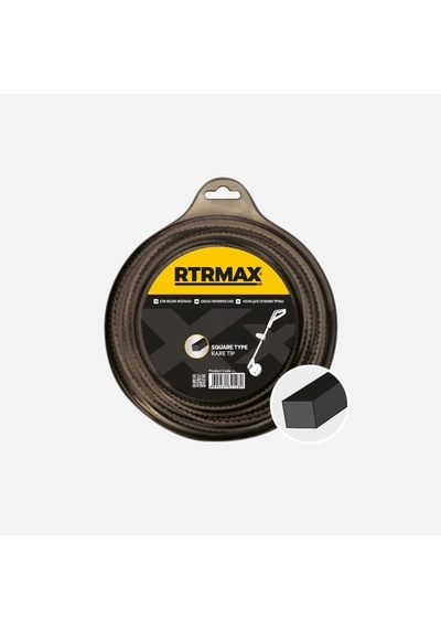 Rty335 Tırpan Misinası Kare Siyah 3.5 Mm X 38 Mt