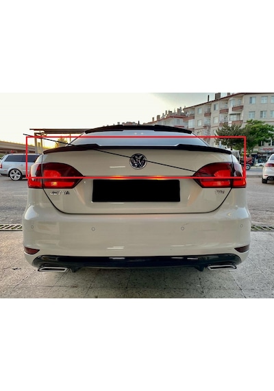 Vw Jetta Mk6 M4 Yarasa Spoiler Boyasız Plastik 2011 2017