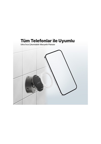Easydash Pro M Magsafe Uyumlu Telefon Tutucu 2tt40 Smarthold Teknolojisi Ile Otomatik Vakumlama Siyah