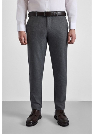 Süvari Antrasit Slim Düz İnterlok Yarım Lastikli Rüzgar Geçirmez Jogger Pantolon Pn2020500744-s08