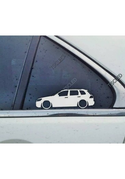 Touareg 2nd Kelebek Cam Oto Sticker 17 Cm 2 Adet
