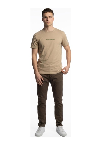 Loft Lf2042968 Erkek Kısa Kol T-shirt Beıge