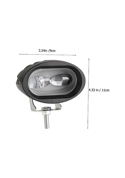 Led Spot Işık Ve Beyaz Projektör Lens Çakarlı Oval Çift Gözlü Led Off Road Lamba Motosiklet Ve İş Makinesi Projektörü 12v-85v