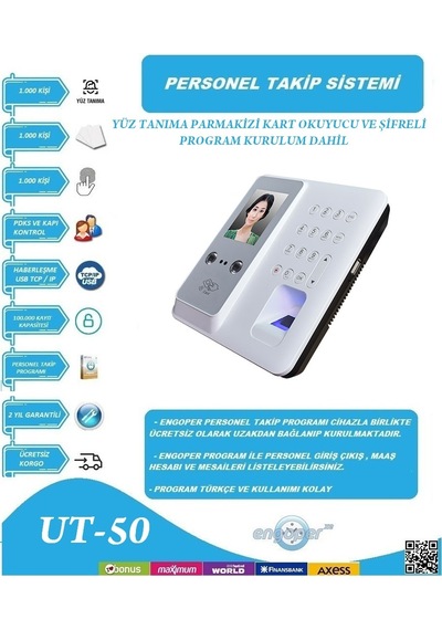 Yüz Okutma Parmak İzi Personel Takip Sistemi