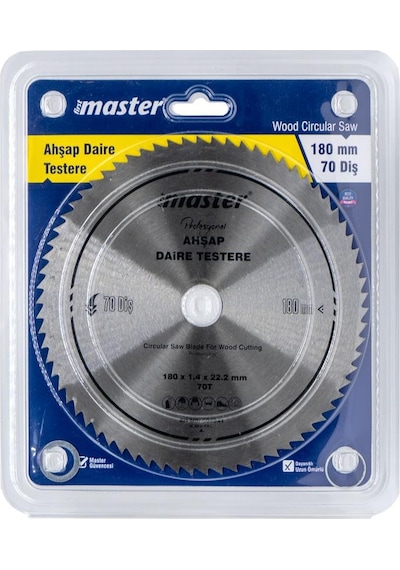 Master 530941 Ahşap Daire Testere Bıçağı 180 Mm 70 Diş Elmassız
