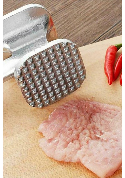 Çift Taraflı Et Dövme Çekici Pratik Et İnceltme Şekillendirme Çekici Chef Paslanmaz Çelik Et Düzelt