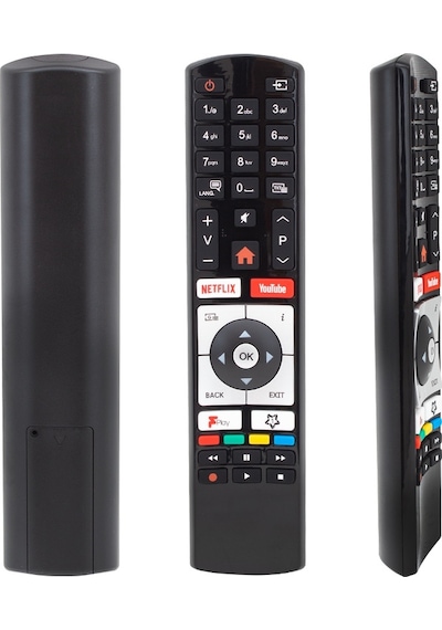 WEKO Vestel Uyumlu RC4319 H0362B NETFLIX-YOUTUBE TUŞLU TV KUMANDA 30100830 YAZISIZ