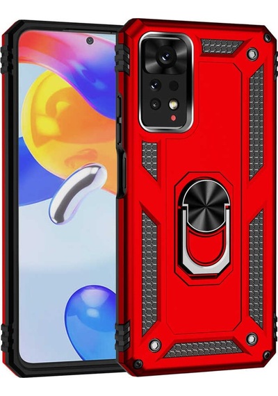 Xiaomi Redmi Note 11 Pro 5G Kilif Vega Yüzüklü Standli Zirh Kilif 542845694