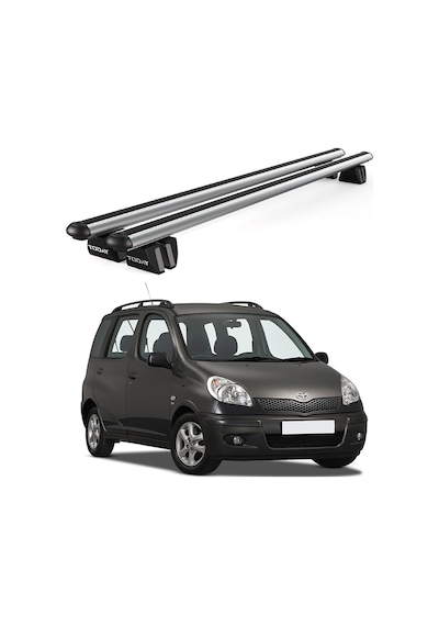 Pençe Toyota Yaris Verso 1999-2005 Uyumlu Gri Ara Atkı 109cm Port Bagaj Tavan Barı