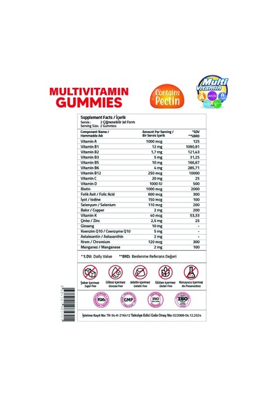 Multivitamin 60 Gummies