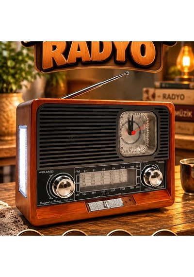 Everton Rt-306 Ahşap Nostaljik Radyo Bluetooth, Fm/am/sw, Usb, Aux Ve Sd Kart