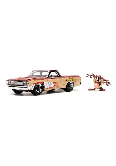 Jada Toys 1:24 Looney Tunes 1967 Chevrolet El Camino Die Cast Model Araba Ve Tazmanya Canavarı Figürü