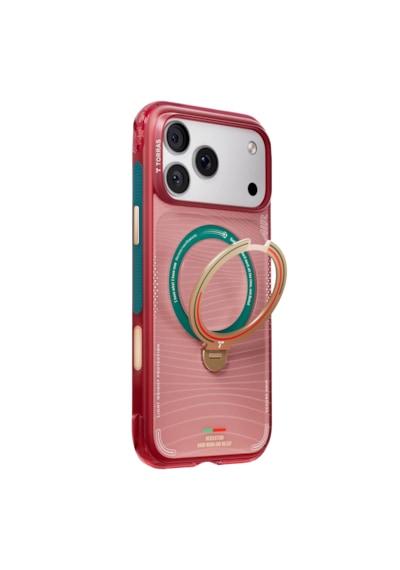 Torras Apple iPhone 17 Pro / 18 Pro Uyumlu Ostand Q3 Air World Cup Serisi Magsafe Kılıf Kırmızı