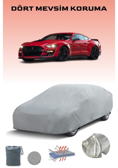 Mustang Shelby Gt500 2019 - 2021 Araba Brandası Oto Branda Gri