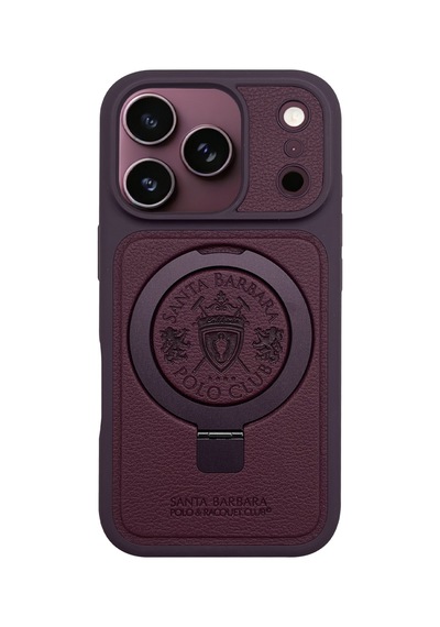 Sbprc İphone 18 Pro Max / 17 Pro Max Kılıf Standlı M-safe Şarja Uygun Puderi Mekanik Tuş Primo Kapak Mor