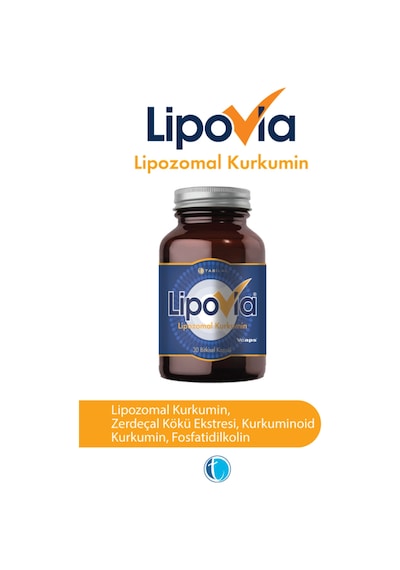 LIPOVIA Lipozomal Kurkumin Bitkisel Kapsül 8680133001437