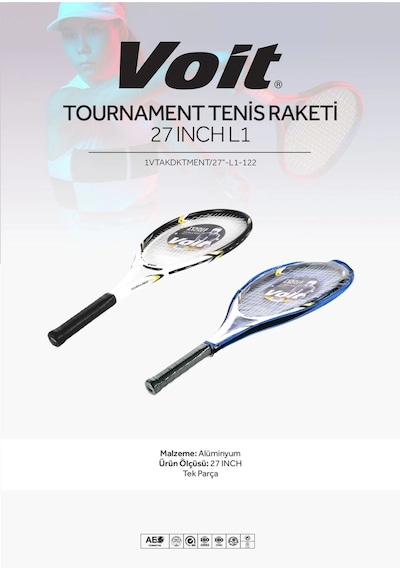 Voit Tournament Pro Tenis Raketi 27 Inch L1 Fosfor