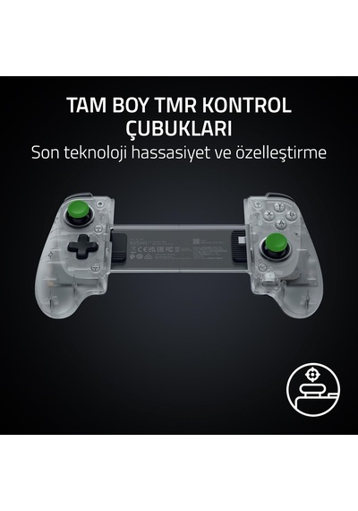 Razer Kishi V3 Phantom White - Apple Uyumlu iPhone & Android Akıllı Telefonlar Diğer