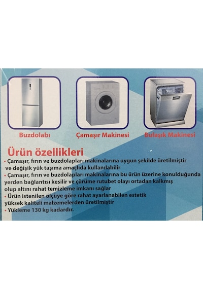 Teleskopik Buzdolabı Altlığı Çamaşır Makinesi Çeksür - 472306797