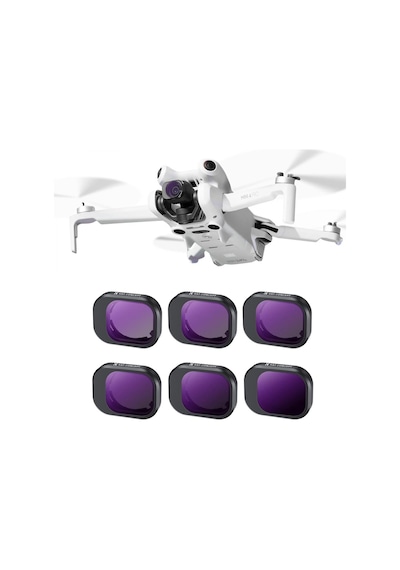 K&f Djı Mini 4 Pro Nd Filtre 6 Parça Set Nd4 + Nd8 + Nd16 + Nd32 + Nd64 + Nd1000