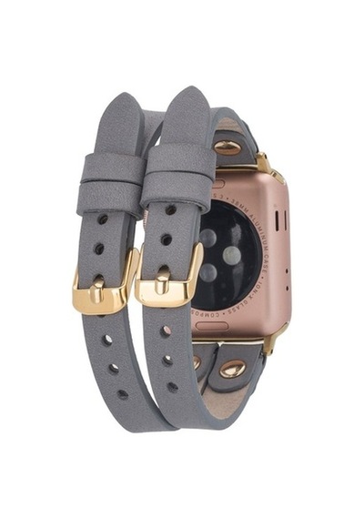 Bouletta Apple Watch Uyumlu Deri Kordon Ely Double Tour Gold Trk (545375011)