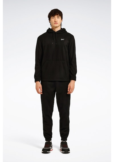 Id -f Fleece Hoodıe Siyah Erkek Polar Siyah