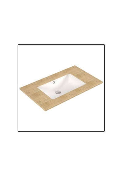 Serel Tezgahaltı Dikdörtgen Lavabo 38x55 Cm - 0561dss110h Diğer