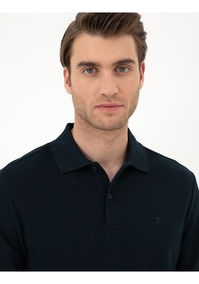 Pierre Cardin 50294438-vr033 Slim Fit Basic Erkek Sweatshirt Lacivert