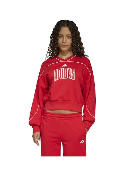 Adidas Çocuk Kırmızı Sweatshirt Jg Std Swt Kd3451