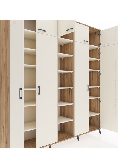 Hyperion Dolap 18 Raflı 9 Kapaklı 220x44x243 Çam-aytaşı/aytaşı Aytası/aytası Hyperion Dolap 18 Raflı 9 Kapaklı 220x44x243 Çam-aytaşı/aytaşı Aytası/aytası
