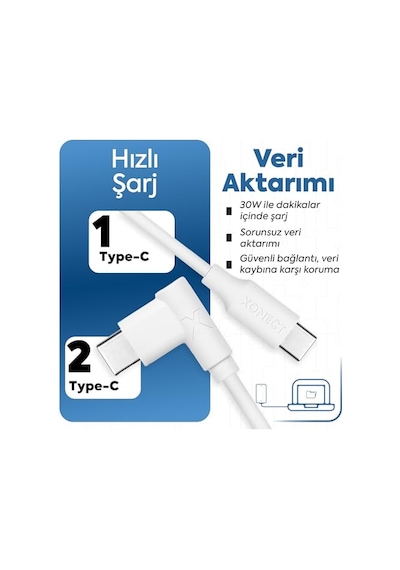 To Type-c İle Uyumlu Ve İle Uyumlu Hızlı Şarj Ve Data Kablosu 200 Cm Hasır Örgülü Kırmızı Diğer