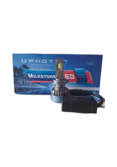 Ahmet Otomotiv Photon Milestone Edıtıon H7 12/24 Volt 14000 Lumen. Parçamar 2023 Yenı Nesıl Son Surum