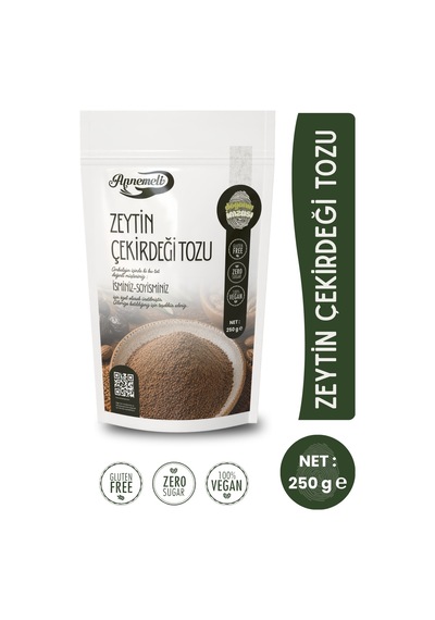 250 Gr Zeytin Çekirdeği Tozu Taze Öğütülmektedir