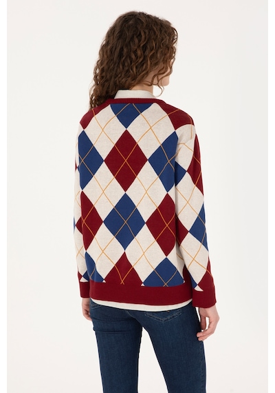 U.S. Polo Assn. U.s. Polo Assn. Kadın Bordo Kazak /triko 50309632-vr014