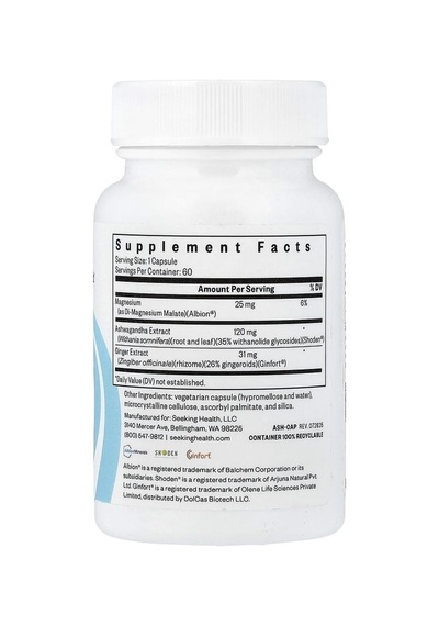 Seeking Health, As-hw-aga-ndha, 60 Capsules