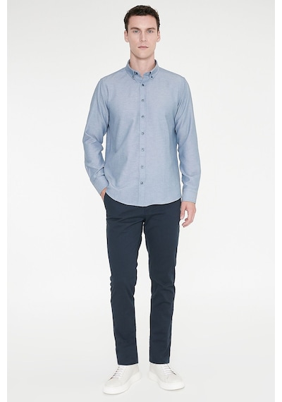 Ac&Co / Altınyıldız Classics Slim Fit Dar Kesim Pamuklu Esnek  Chino Erkek Pantolon - Lacivert
