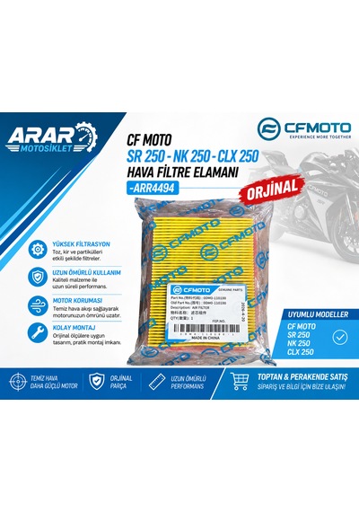 Cf Moto Sr 250-nk 250-clx 250 Hava Filtre Elamanı -arr4494